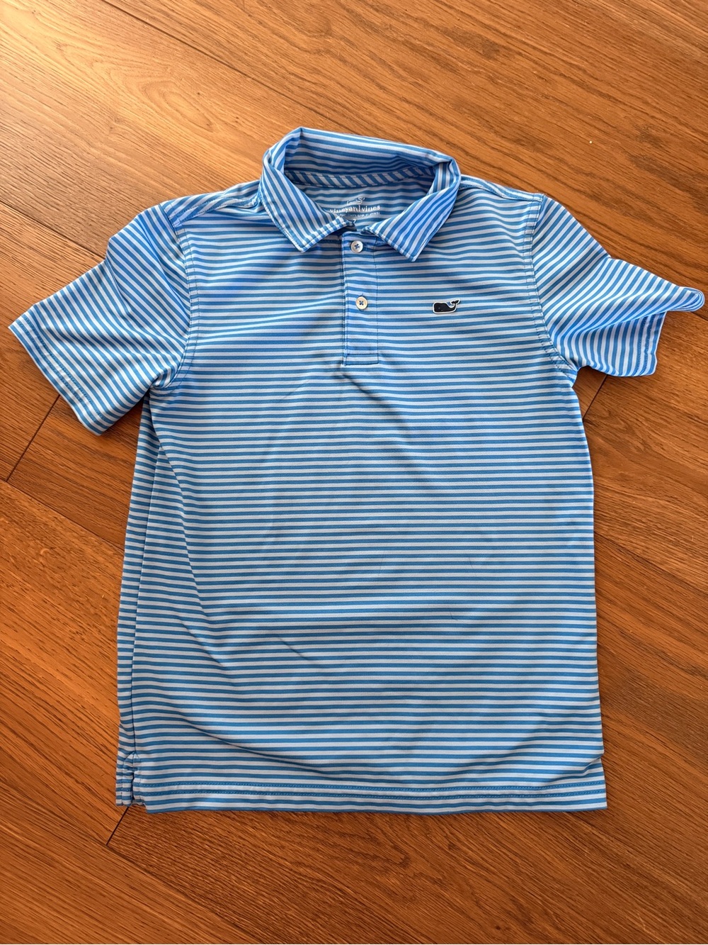 Vineyard Vines Blue Striped Polo sz7